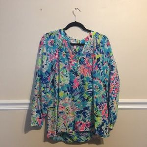Lilly Pulitzer Elsa Top in Dive In